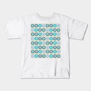 Modern Green Evil Eye Kids T-Shirt